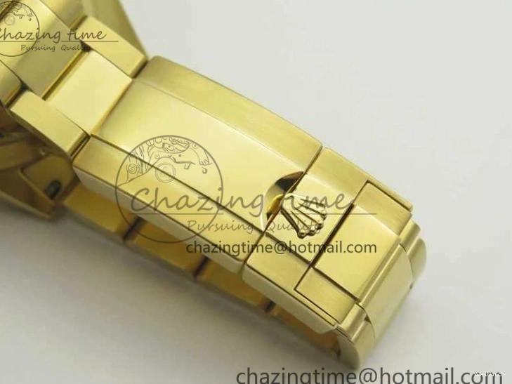 Plated YG 904L 1:1 116508 And SS Case Bracelet Green Clone Edition Dial Best Super A4130 ARF Daytona 0414